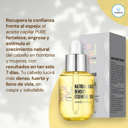 Aceite PURE para Crecimiento Capilar Y Brillo