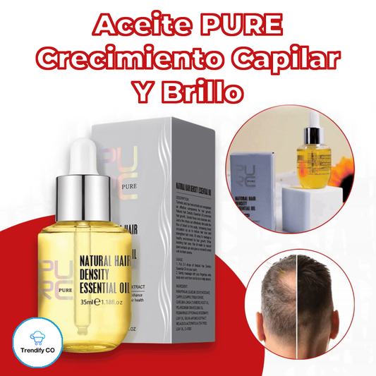 Aceite PURE para Crecimiento Capilar Y Brillo